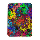 抽象芸術カラフルトワイラー/ マグネット (縦)
