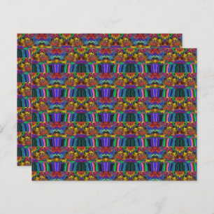 抽象芸術カラフルトワイラー/押し/ハーフドロップ/