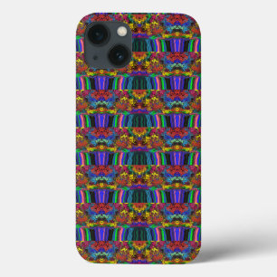 抽象芸術カラフルトワイラー/押し/ハーフドロップ/ iPhone 13ケース