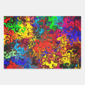 抽象芸術カラフルトワイラー/ 3フィルタ/ ラッピングペーパーシート (正面)