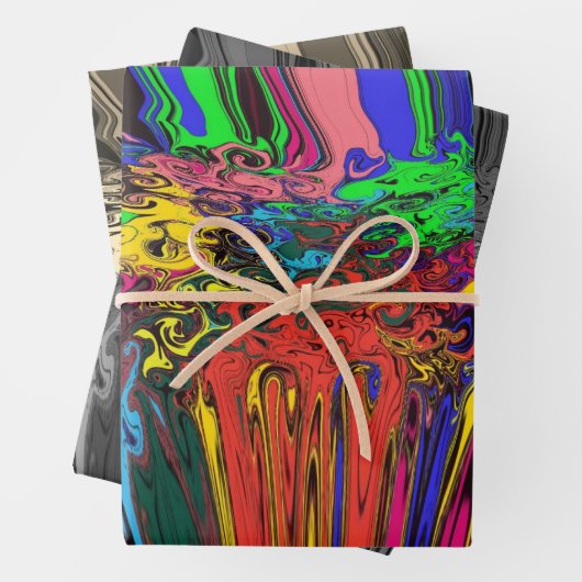 抽象芸術カラフルトワイラー/ P & P /フィルター/ ラッピングペーパーシート (インサイチュ)