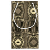 抽象芸術カラフルトワイラーP & Pハーフブリックセピア スモールペーパーバッグ (裏面)