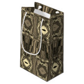 抽象芸術カラフルトワイラーP & Pハーフブリックセピア スモールペーパーバッグ (裏面アングル)