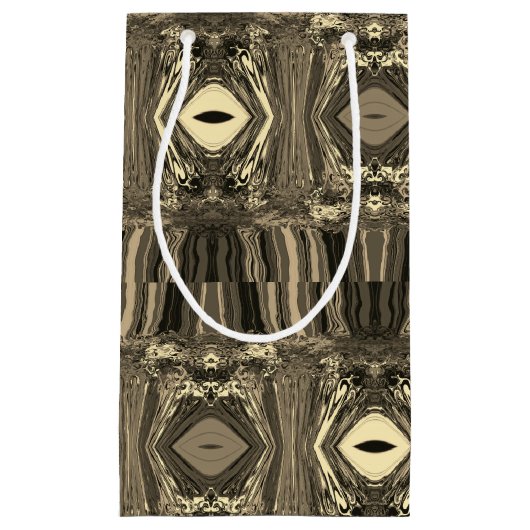 抽象芸術カラフルトワイラーP & Pハーフブリックセピア スモールペーパーバッグ (正面)