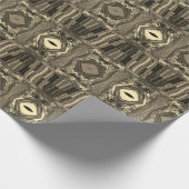 抽象芸術カラフルトワイラーP & Pハーフブリックセピア ラッピングペーパー (角)