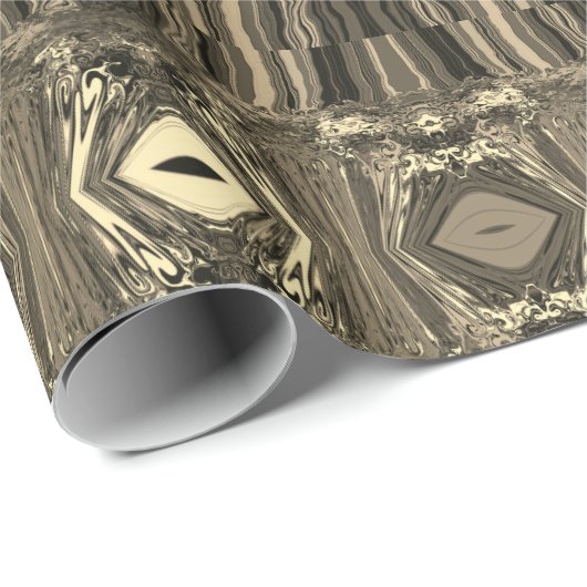 抽象芸術カラフルトワイラーP & Pハーフブリックセピア ラッピングペーパー (ロールコーナー)