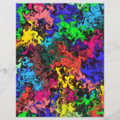 抽象芸術カラフルトワイリー/スクラップブック作り紙 (裏面)