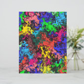 抽象芸術カラフルトワイリー/スクラップブック作り紙 (スタンド正面)