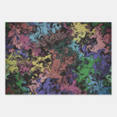 抽象芸術カラフルトワイリー/フィルター/ ラッピングペーパーシート (正面2)