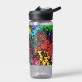 抽象芸術カラフルトワイリ ウォーターボトル (左面)