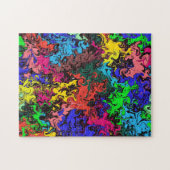 抽象芸術カラフルトワイリ ジグソーパズル (横)