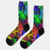 抽象芸術カラフルトワイリ ソックス (左)