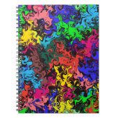 抽象芸術カラフルトワイリ ノートブック (正面)