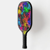 抽象芸術カラフルトワイリ ピックルボールラケット (左)
