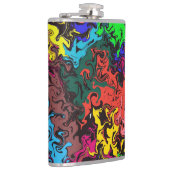 抽象芸術カラフルトワイリ フラスク (右)