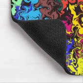 抽象芸術カラフルトワイリ マウスパッド (コーナー)