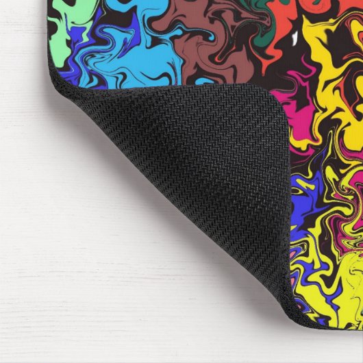抽象芸術カラフルトワイリ マウスパッド (コーナー)