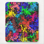 抽象芸術カラフルトワイリ マウスパッド (正面)