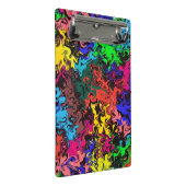 抽象芸術カラフルトワイリ ミニクリップボード (アングル)