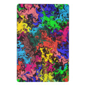 抽象芸術カラフルトワイリ ミニクリップボード (裏面)