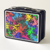 抽象芸術カラフルトワイリ メタルランチボックス (裏面)
