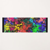 抽象芸術カラフルトワイリ ヨガマット (正面(横))