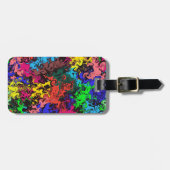 抽象芸術カラフルトワイリ ラゲッジタグ (正面横)