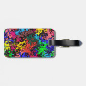 抽象芸術カラフルトワイリ ラゲッジタグ (裏面横)