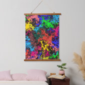 抽象芸術カラフルトワイリ 吊り下げ型タペストリー (寝室)