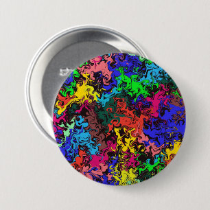 抽象芸術カラフルトワイリ 缶バッジ