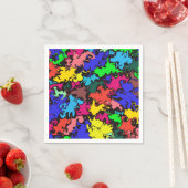 抽象芸術カラフルトワイル紙 スタンダードカクテルナプキン (インサイチュ)