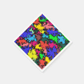 抽象芸術カラフルトワイル紙 スタンダードカクテルナプキン (角)