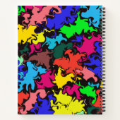 抽象芸術カラフルトワイル ノートブック (裏面)