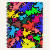 抽象芸術カラフルトワイル ノートブック (正面)