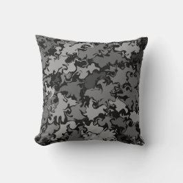 抽象芸術カラフルトワイル/白黒/ クッション