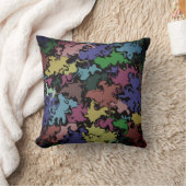 抽象芸術カラフルトワイル/霧/ クッション (ブランケット)