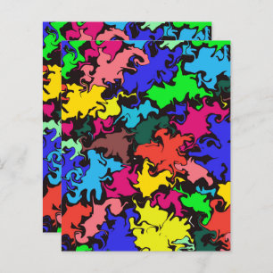 抽象芸術カラフルトワル/スクラップブック紙