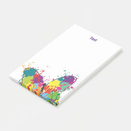 抽象芸術カラフルドリッ絵を描プチョウ ポストイット