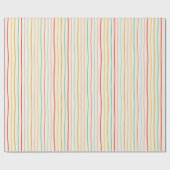 抽象芸術カラフルドードルストライプのパターン ラッピングペーパー (フラット)