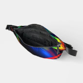 抽象芸術カラフルネオンライトパターンファニーパック ファニーパック (見開き)