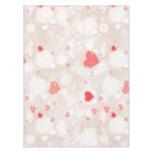 抽象芸術カラフルハートパターン テーブルクロス (正面)