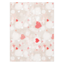 抽象芸術カラフルハートパターン テーブルクロス