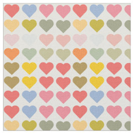 抽象芸術カラフルハートラブパターンファブリック ファブリック