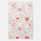 抽象芸術カラフルハート柄キッチンタオル キッチンタオル (縦)