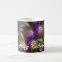 抽象芸術カラフルバイオレットパープルカーキフラクタルアート