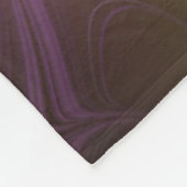 抽象芸術カラフルバイオレットパープルカーキフラクタルアート フリースブランケット (角)