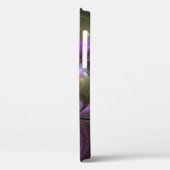 抽象芸術カラフルバイオレットパープルカーキフラクタルアート Case-Mate iPhoneケース (裏面 / 左)