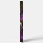 抽象芸術カラフルバイオレットパープルカーキフラクタルアート Case-Mate iPhoneケース (裏面 / 左)