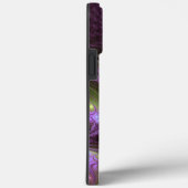 抽象芸術カラフルバイオレットパープルカーキフラクタルアート Case-Mate iPhoneケース (裏面 / 右)