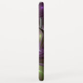 抽象芸術カラフルバイオレットパープルカーキフラクタルアート Case-Mate iPhoneケース (裏面/右)